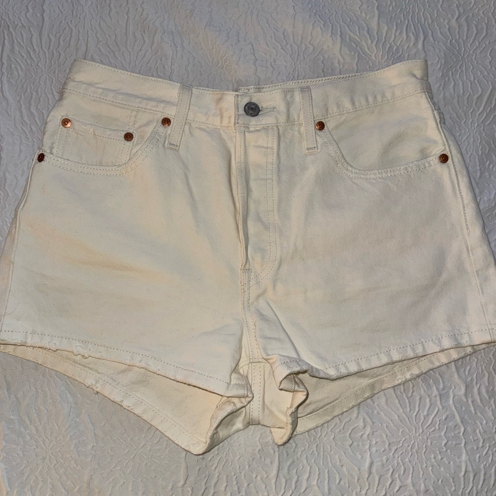 Levi's Women's Off-White Jean Shorts